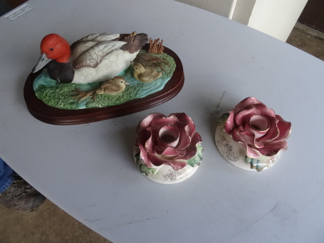 lot 173 image: commodore vintage candle holders. C...