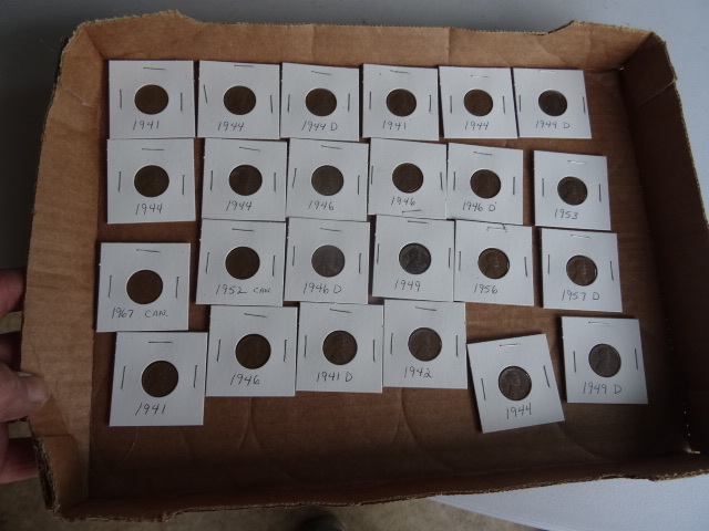 lot 175 image: 1940s collectible pennies...
