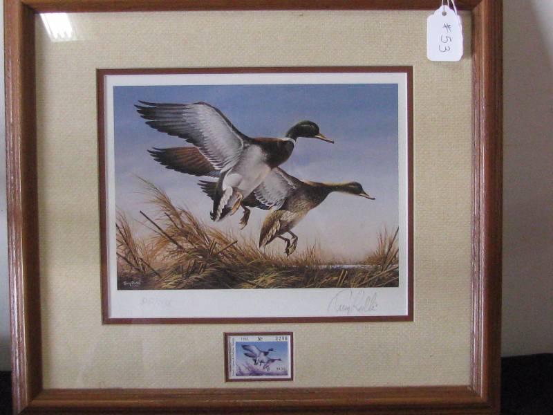 lot 53 image: 1983 North Dakota Stamp of Year Artist Terry Redlin