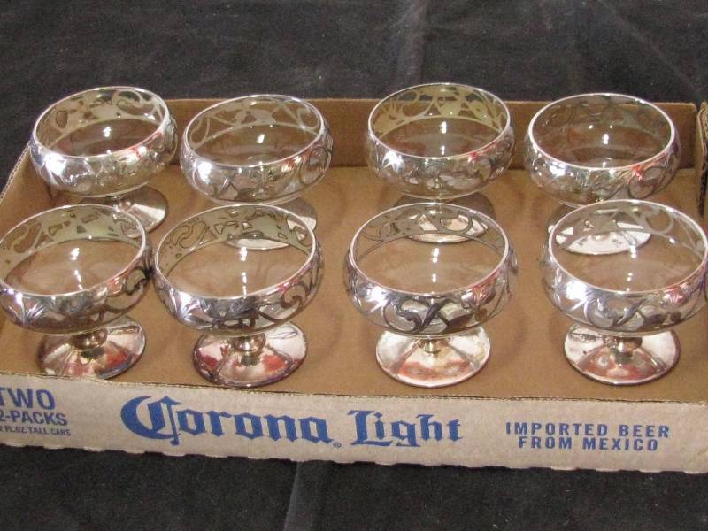 lot 70 image: Silver Inlay Sherbets