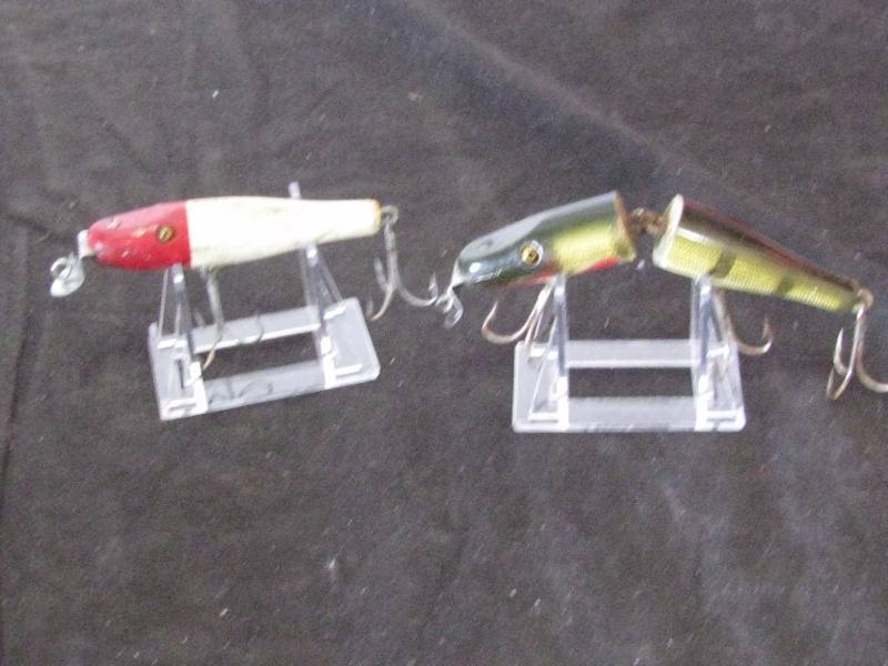 lot 93 image: Creek Chub Wooden Minnow Lures