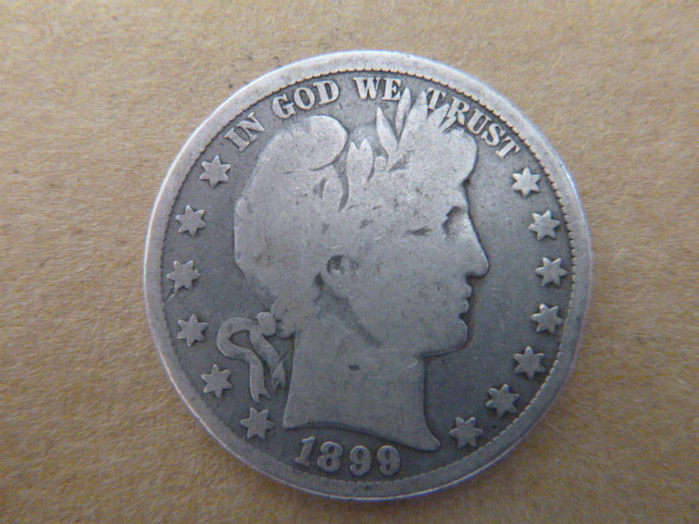 1899 Barber Silver Half Dollar