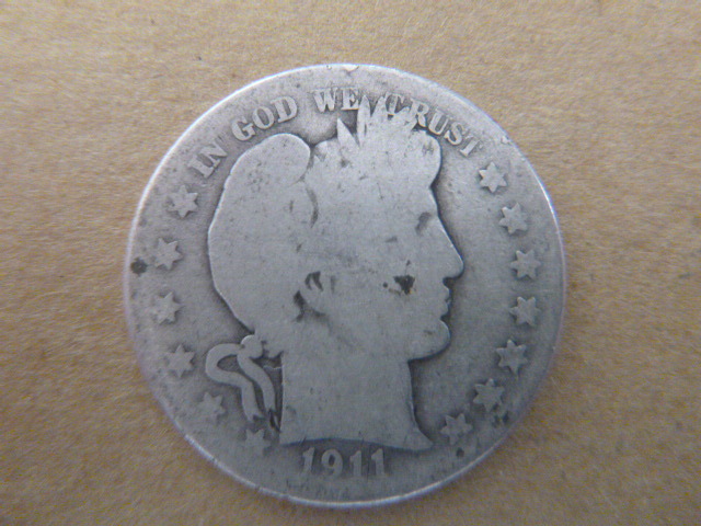 1911 Barber Silver Half Dollar