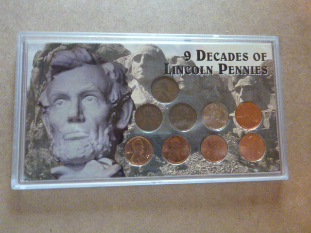 9 Decades of Lincoln Pennies