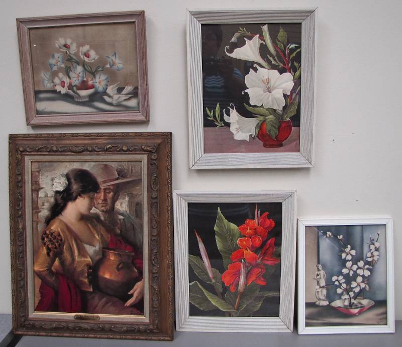 vintage floroal framed prints