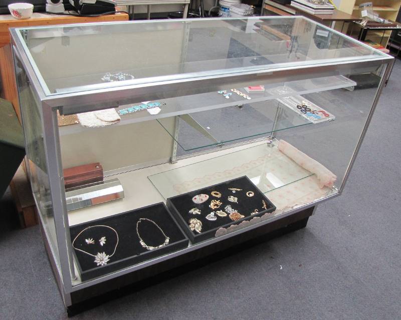 vintage glass display case