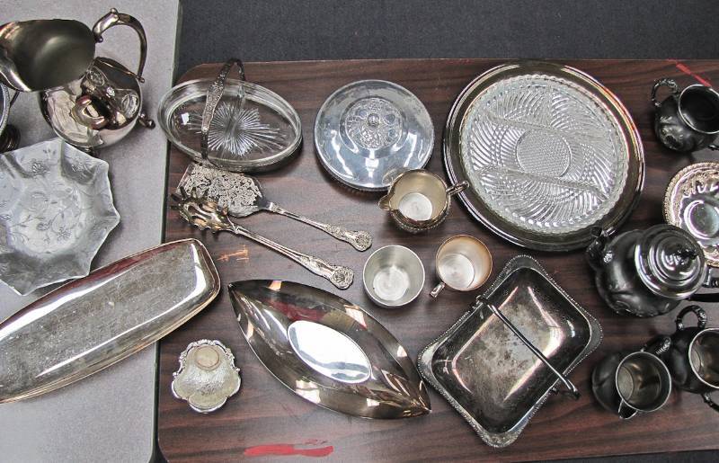 silverplate serving items