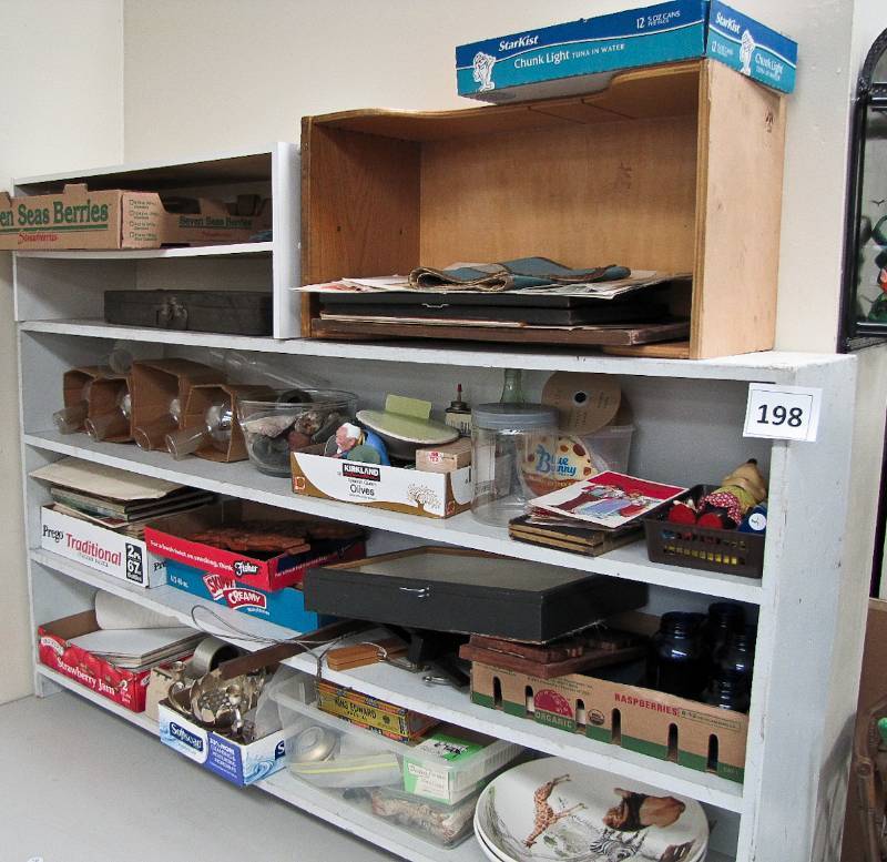 shelving items