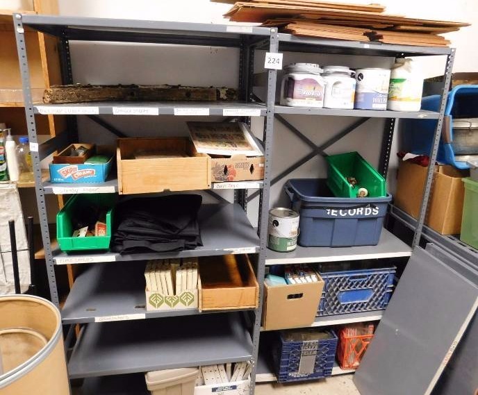 2 metal shelving 5tall