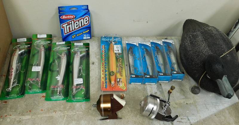 fishing lures, reels