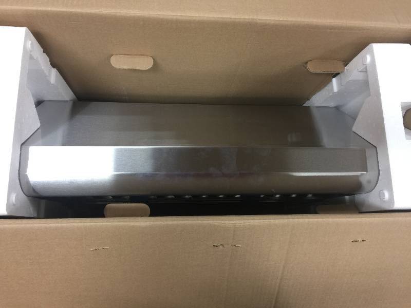 lot 12 image: Broan Elite E64000 30 in. Convertible Range Hood in Stainless Steel open box never used