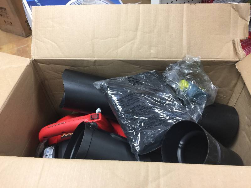 lot 50 image: Homelite 150 MPH 400 CFM 26cc Gas Handheld Blower Vacuum  open box never used in working conditions