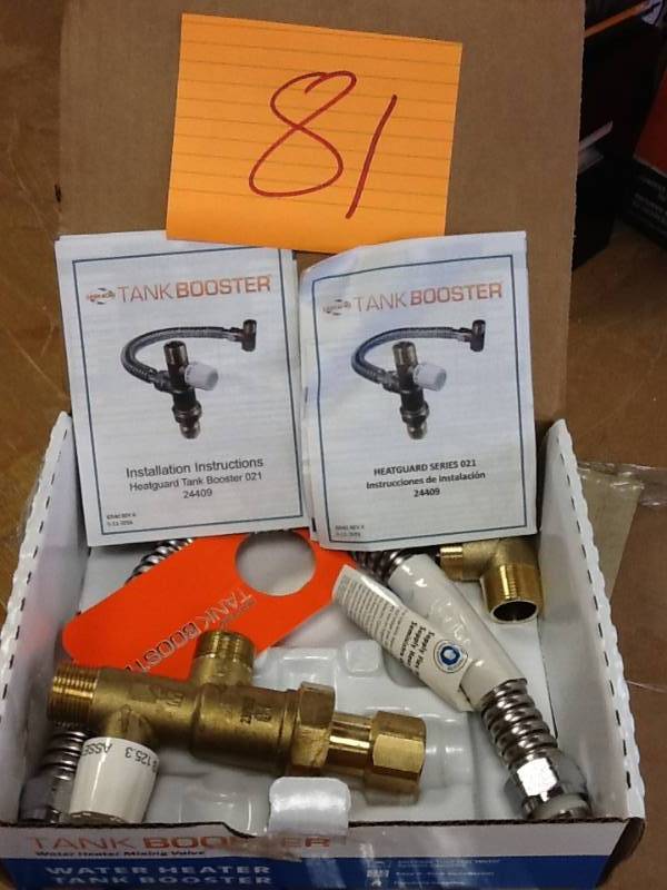lot 81 image: Heatguard Water Heater Tank Booster open box never used