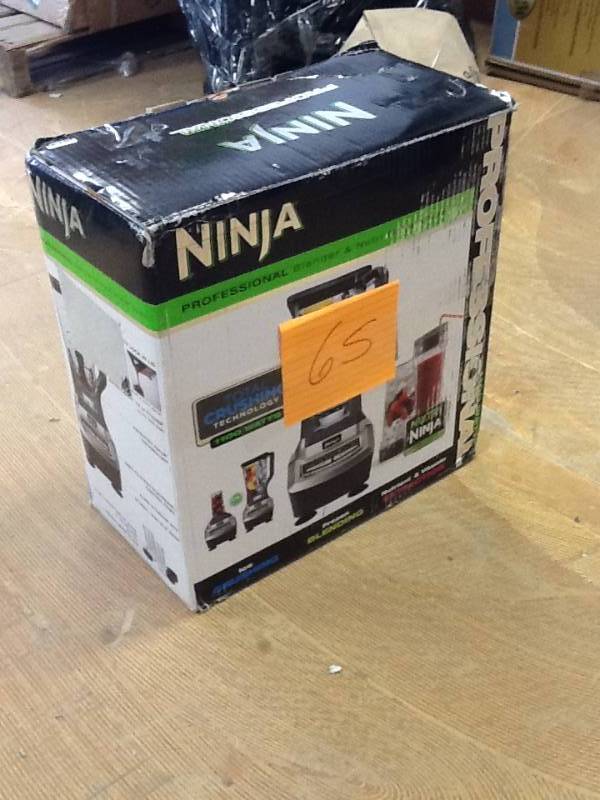 lot 65 image: Ninja Professional Blender open box never used