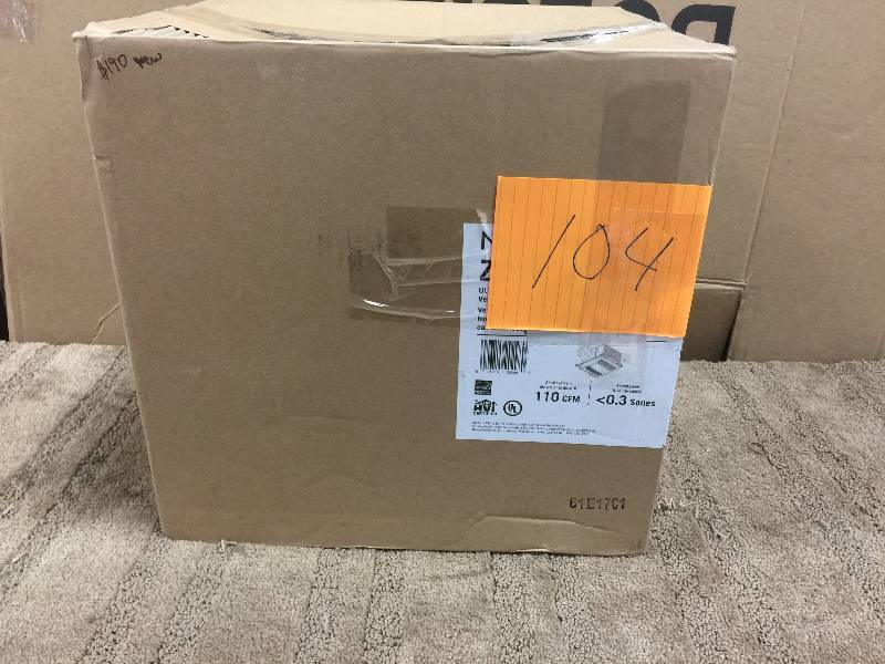 lot 104 image: NuTone ULTRA GREEN with Humidity Sensing 110 CFM Ceiling Exhaust Bath Fan with Humidity Sensing and Light, ENERGY STAR