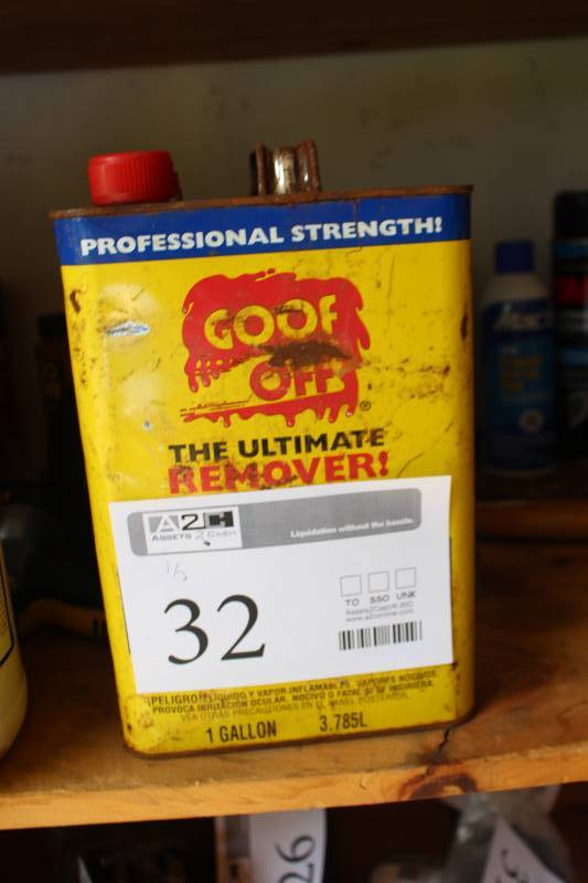lot 32 image: Goof Off 1-Gallon Remover