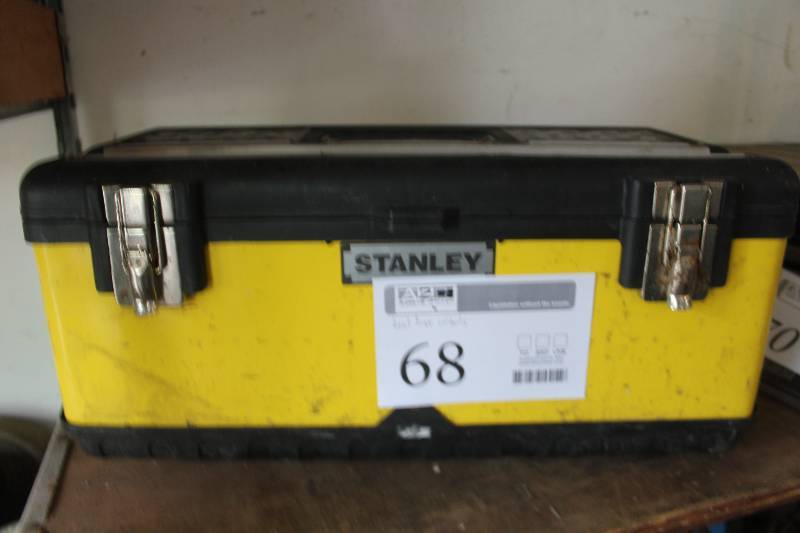 lot 68 image: Stanley Tool Box w Tools
