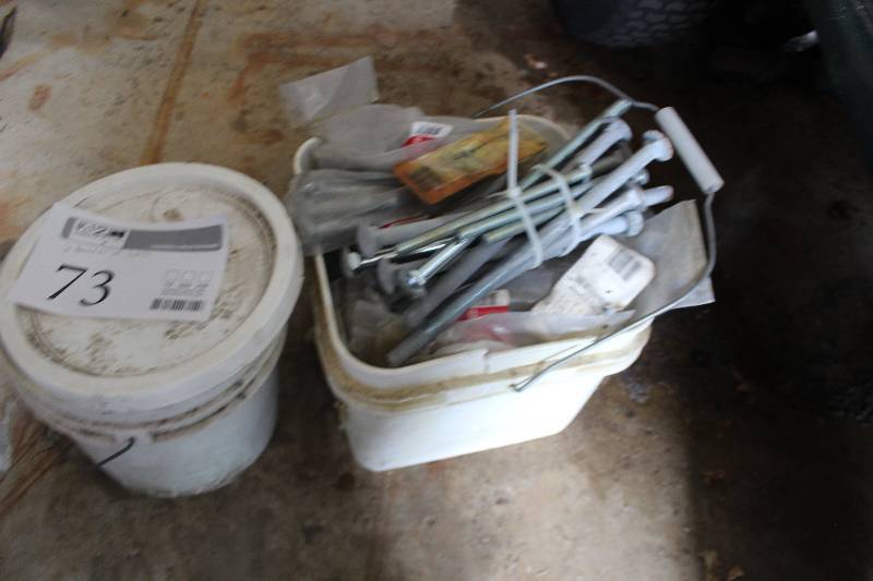 lot 73 image: Lot of (2) Buckets of Bolts