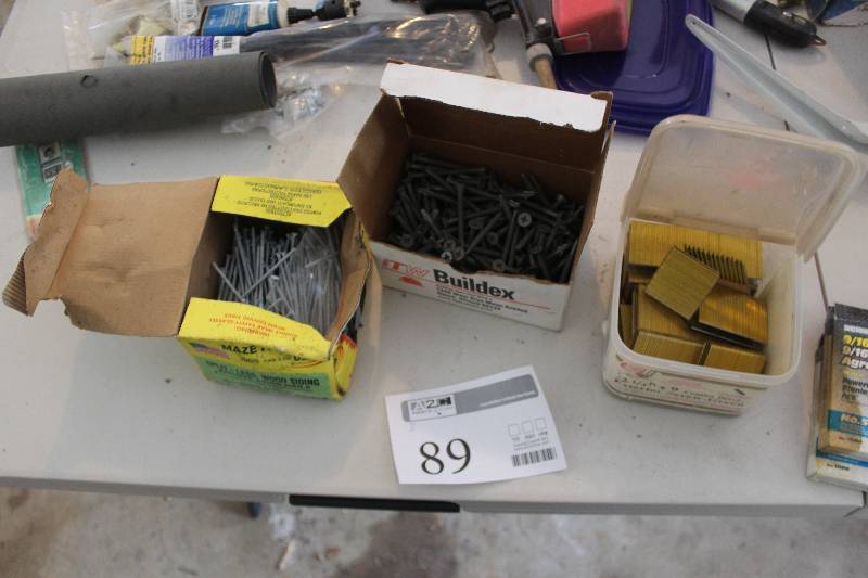 lot 89 image: Lot of (3) Boxes of Screws