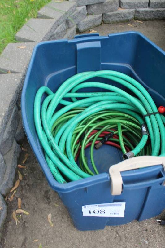 lot 108 image: Lot of (3) Garden Hoses