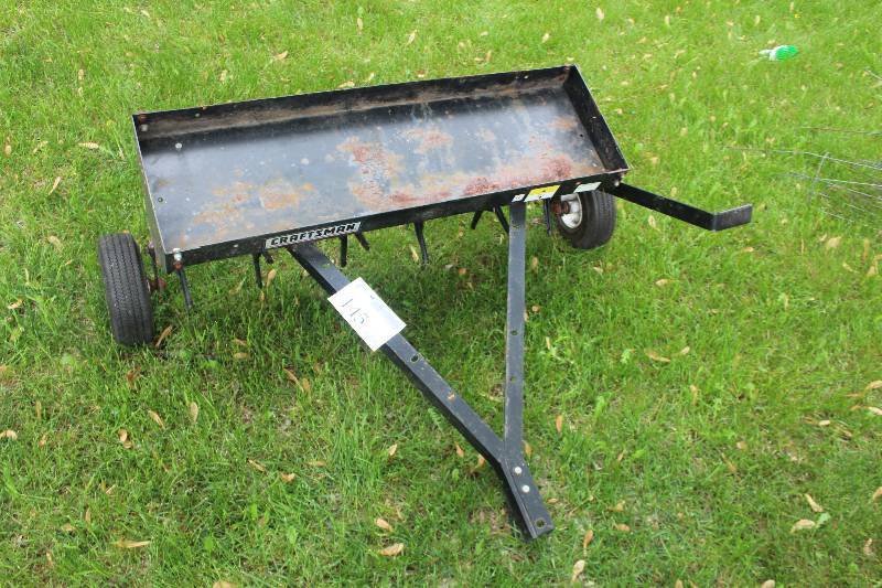 lot 145 image: Craftsman Pull Behind Yard Thatcher