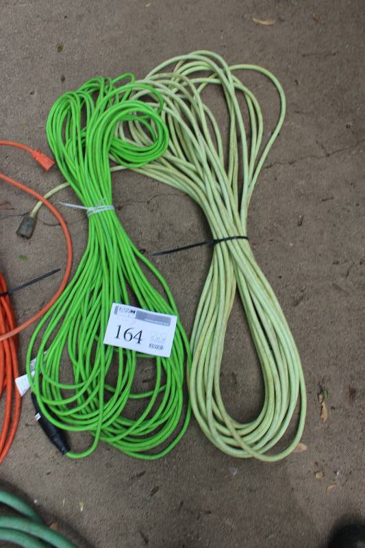 lot 164 image: Lot of (2) 100ft. Extension Cords