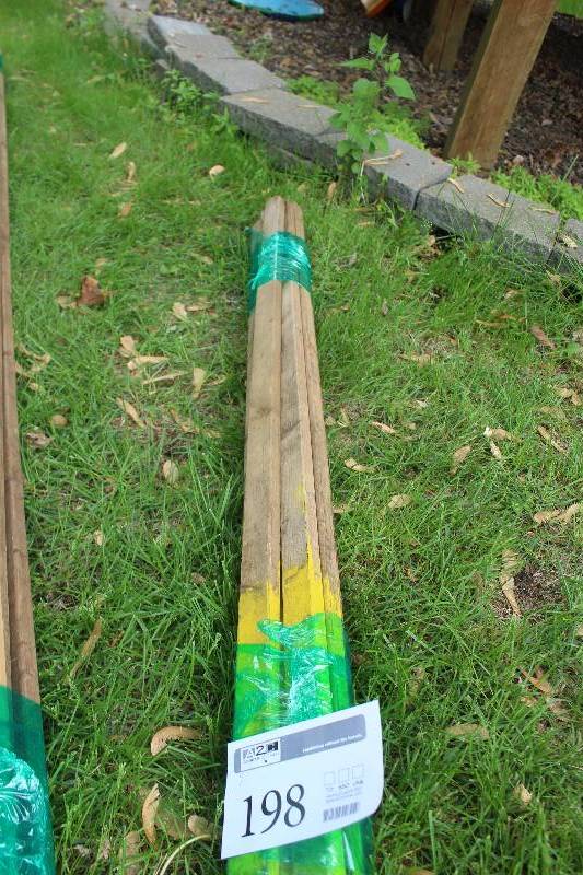 lot 198 image: Lot of (7) 1x2x96in. Wood Boards