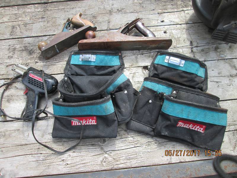 Tool belts, planes, solder gun...