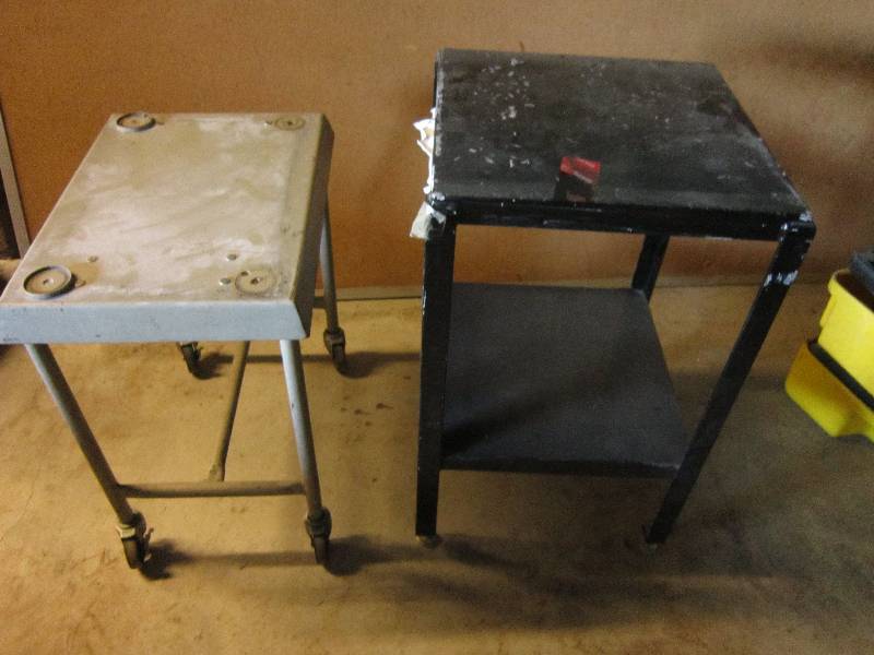 15 x 20 table on wheels and 18 x 1...
