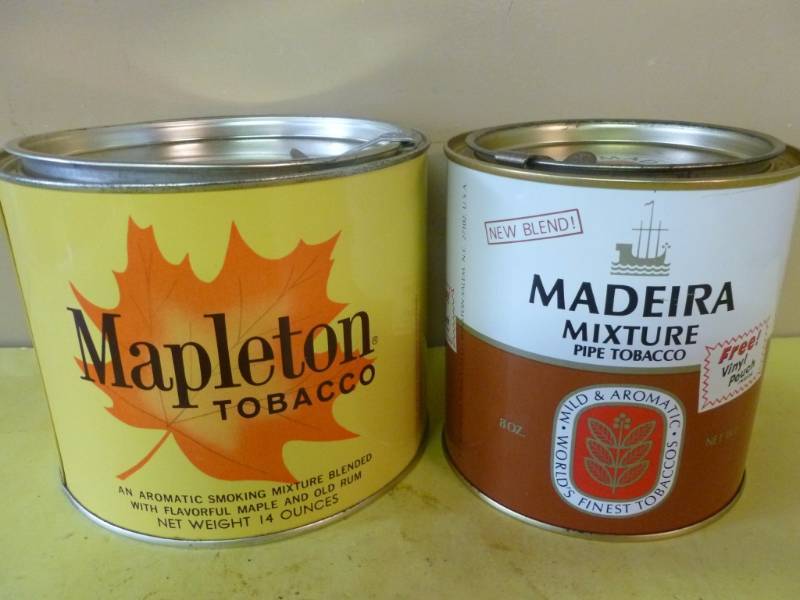 lot 186 image: Tobacco Cans