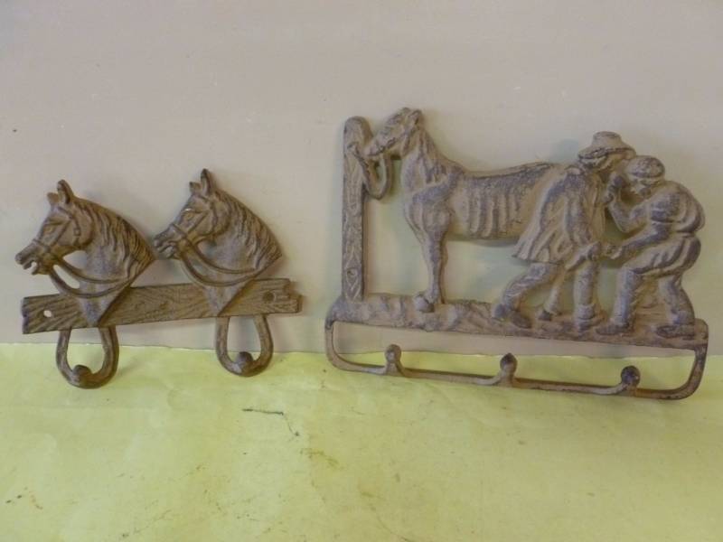 lot 197 image: Cast Iron Bridle Brackets