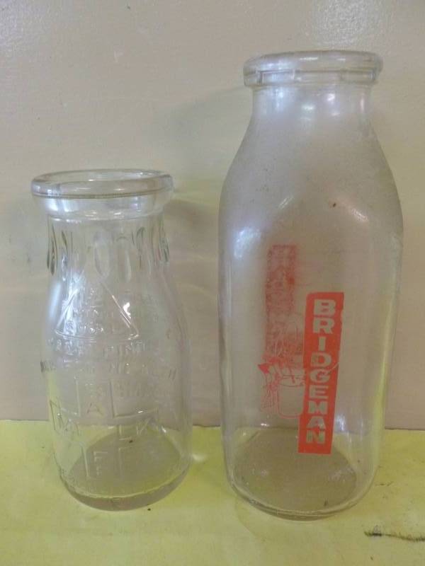 lot 212 image: Vintage Milk Bottles