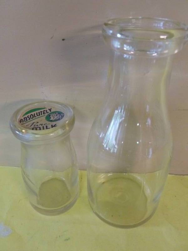 lot 215 image: Vintage Milk Bottles