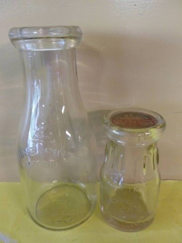 lot 217 image: Vintage Milk Bottles