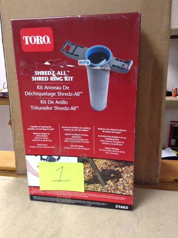 lot 1 image: Toro Shredz All Shred Ring Kit
