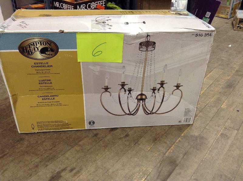 lot 6 image: Hampton Bay Estelle Chandelier