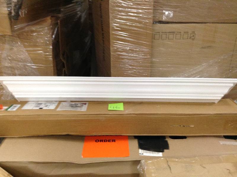 lot 46 image: The Magellan Group 5-14 in. D x 48 in. L Crown Moulding Shelf