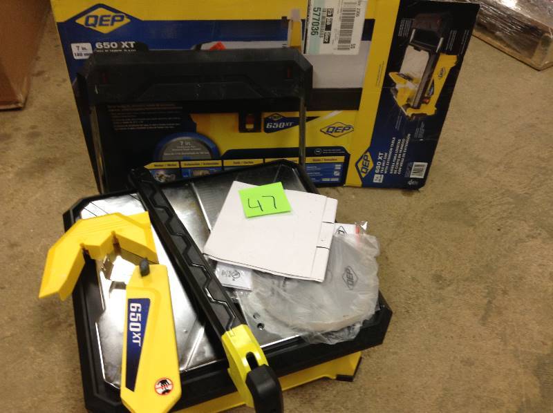 lot 47 image: QEP 650 XT 7 in tile cutter not used