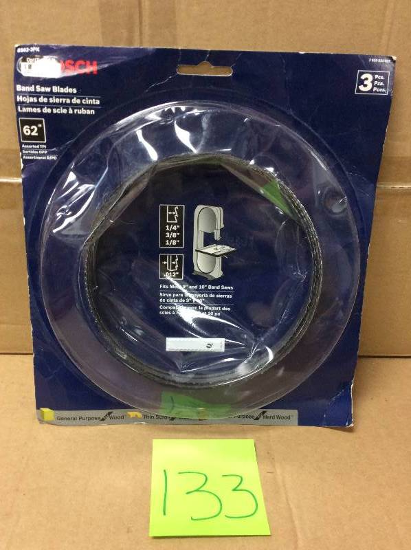 lot 133 image: Bosch Band Saw Blades BS62
