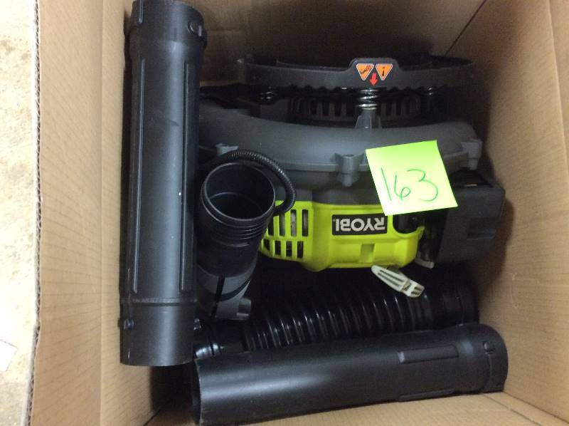 lot 163 image: Ryobi 2 Cycle Gas Backback Blower in like new condition