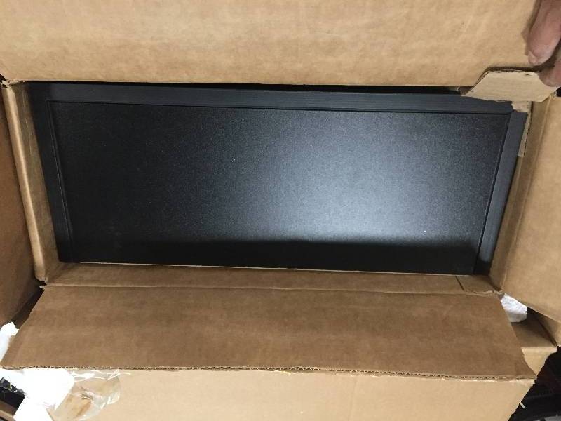 lot 40 image: St. Paul Valencia 22 in. W x 28 in. H x 9-750 in. D Over the Toilet Bathroom Storage Wall Cabinet in Antique Black Model # VAOJ2228COM-AB open box never used