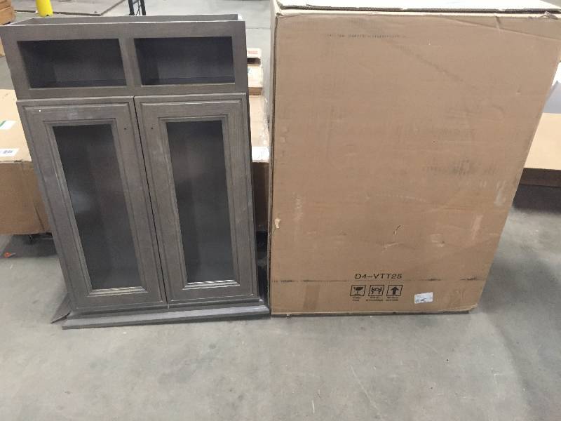 Set Of 2 Home Decorators Collection Albright 27 5 In W Wall Storage Cabinet In Winter Gray Whit Small Damage Easy To Fix Kx Real Deals Minneapolis Bathroom Vanities Tools And More K Bid