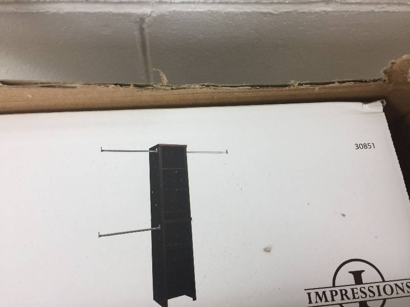 lot 57 image: ClosetMaid Impressions 4 ft. to 9 ft. W Chocolate Narrow Closet Kit New Model # 30851