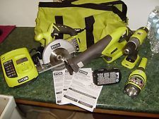 lot 72 image: Ryobi ONE 18-Volt Lithium-Ion Cordless Super Combo Kit (4-Piece) in like New working conditions