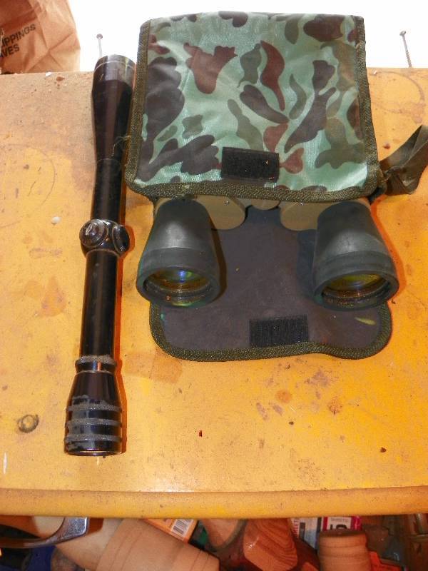 lot 16 image: SCOPE AND BINOCULARS
