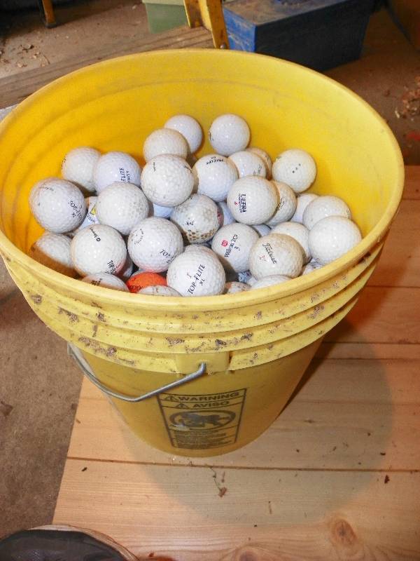lot 26 image: BUCKET OF GOLF BALLS