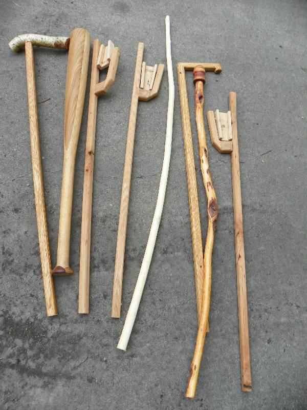 lot 39 image: HANDCRAFTED WOODEN CANES