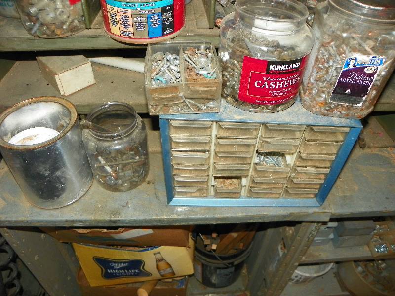 lot 74 image: Storage caddy with nuts and bolts