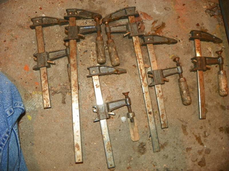 lot 240 image: SMALL BAR CLAMPS