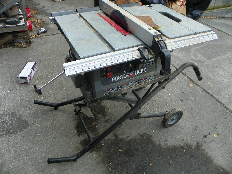 lot 279 image: PORTER CABLE PORTABLE TABLE SAW